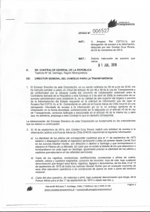 Page 1 consejo para la Transparencia 006527 OFICO Nº ANT.: 1