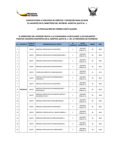 convocatoria a concurso de méritos y oposición profesionales de la