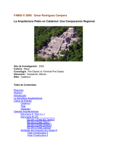 La Arquitectura Petén en Calakmul: Una Comparación