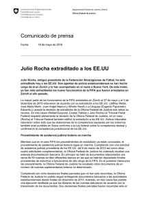 Julio Rocha extraditado a los EE.UU