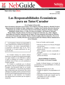 Las Responsabilidades Económicas para un Tutor/Curador