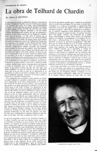 La obra de Teilhard de Chardin - Revista de la Universidad de México