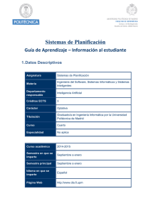 Sistemas de Planificación - Universidad Politécnica de Madrid