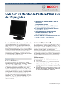 UML-19P-90 Monitor de Pantalla Plana LCD de 19 pulgadas