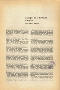 Analogías de la televisión educativa