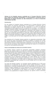 Informe de la Comisión Asesora nombrada por el Consejo Directivo