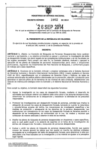 decreto 1862 de 2014 - Presidencia de la República de Colombia