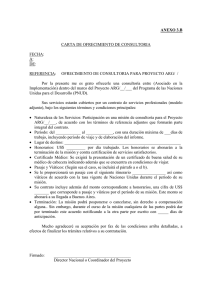 ANEXO 3.B CARTA DE OFRECIMIENTO DE CONSULTORIA