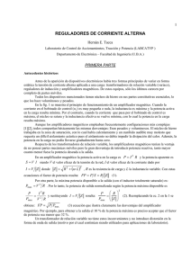 REGULADORES DE CORRIENTE ALTERNA