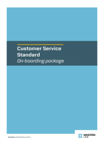 Customer Service Standard
