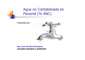 Agua no contabilizada en Panama