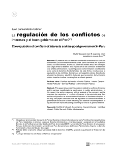 La regulación de los conflictos - Revistas PUCP