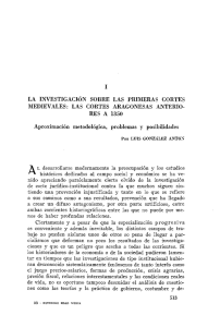 La investigación sobre las primeras Cortes medievales: las Cortes