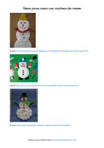 Ideas para crear un muñeco de nieve