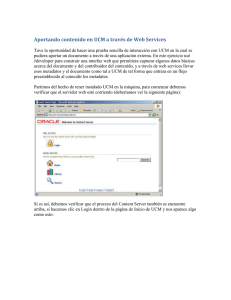 Aportando contenido en UCM a través de Web Services