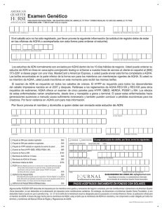 Examen Genético