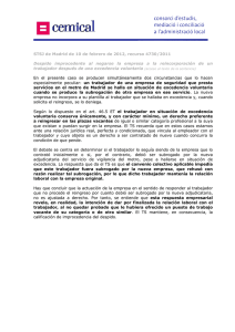 STSJ de Madrid de 10 de febrero de 2012, recurso 4730