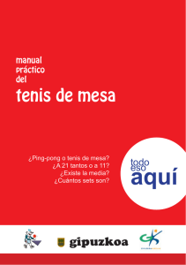 tenis de mesa - Gipuzkoa Kirolak