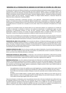 2014 - Federación de Gremios de Editores de España