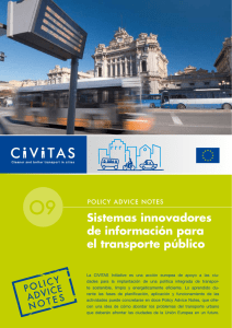 Sistemas innovadores de información para el transporte público