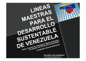 lineas maestras para el desarrollo sustentable de venezuela