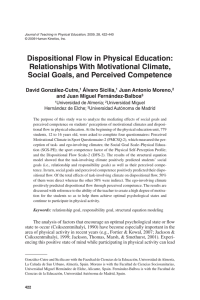 Dispositional Flow in Physical Education: Relationships