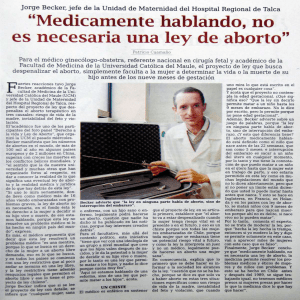 Medicamente hablando, no - Universidad Católica del Maule