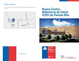 Nuevo Centro Referencia de Salud (CRS