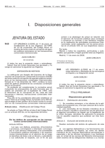 I. Disposiciones generales - Fuerzas Armadas Españolas