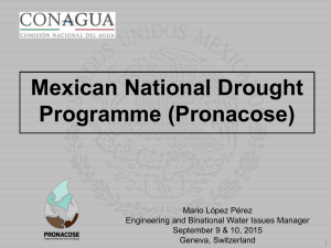 Presentación de PowerPoint - Integrated Drought Management