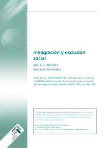 Inmigración y exclusión social