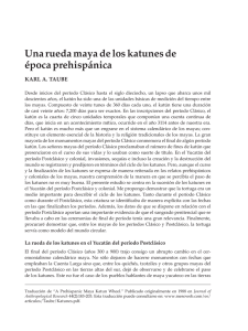 Una rueda maya de los katunes de época prehispánica
