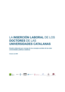 La inserción laboral de los doctores de las universidades catalanas