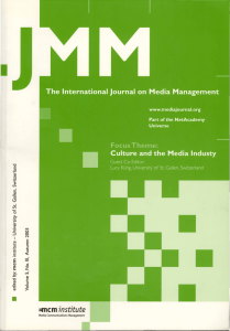 The International journal on Media Management