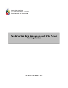Fundamentos de la Educación en el Chile Actual