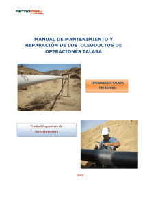 manual de mantenimiento y reparación de los oleoductos