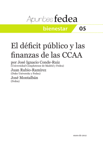 El déficit público y las finanzas de las CCAA