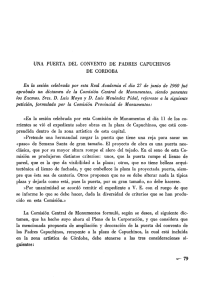 pdf Una puerta del convento de Padres Capuchinos de Córdoba