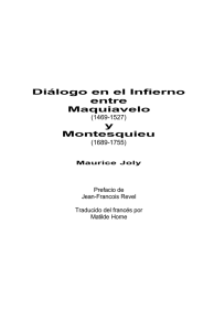 Diálogo en el Infierno entre Maquiavelo y Montesquieu