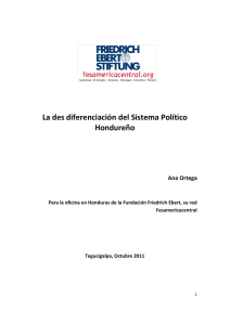 La des diferenciación del sistema político Hondureño