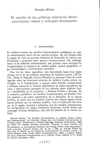 El estudio de las políticas exteriores latino