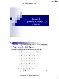 Tema 4.3 Operaciones básicas con imágenes