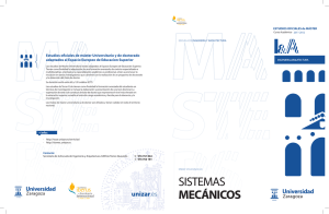 sistemas mecánicos - Universidad de Zaragoza