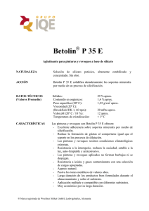 Especificación Betolin P 35 E