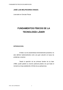 fundamentos fisicos de la tecnologia laser