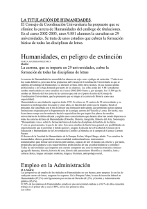 Humanidades, en peligro de extinción - Universidad de Castilla