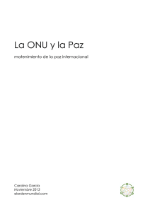 La ONU y la Paz - El Orden Mundial en el S.XXI