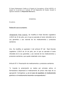 El Grupo Parlamentario Catalán en el Senado de Convergència i d