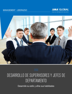 desarrollo de supervisores y jefes de departamento