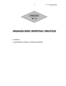 ORGANIZACIONES DEPORTIVAS VERSÁTILES UNIDAD N° 4